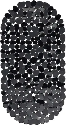 Produktbild von Famanu Antirutsch-Badmatte mit Saugnäpfen - Schwarz, 36 x 68 cm