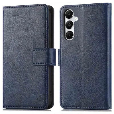 Imagen del producto de Funda Tipo Libro de Lujo para Samsung Galaxy S25 / S24 - Azul oscuro