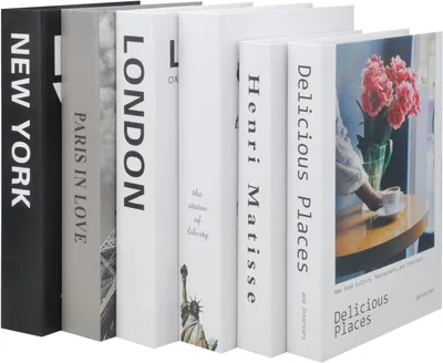 Productafbeelding van Decoratieve Boeken - Set van 6 - Nepboeken - Boekendecoratie - Voor Boekenkast en Salontafel
