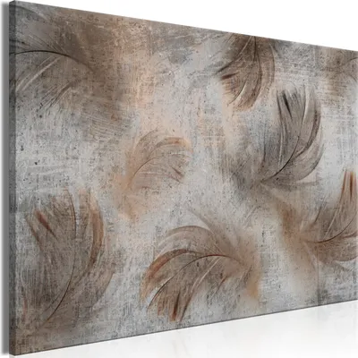 Produktbild von Italienischer Leinwand Leinwandbild - Breeze of Beige (1 Part) Wide 120x80 cm Blumen b-C-1029-b-a