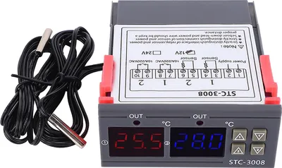 Image de Régulateur de température numérique intelligent avec deux interrupteurs NTC (12 V)
