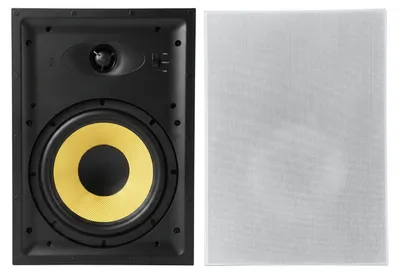 Produktbild von Einbaulautsprecher 20 cm - 2-Wege-Deckenlautsprecher 1 Paar - Lackierbare Abdeckung - HiFi-Klang - 200 W Spitzenleistung - Für Bad Küche überdachte Terrasse - Weiß