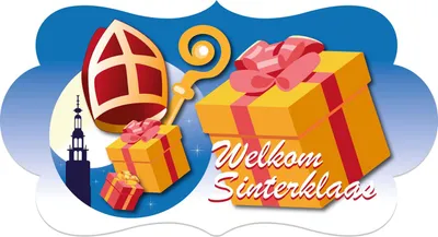 Produktbild von Haza Weißbart-Partyschild Willkommen Sinterklaas