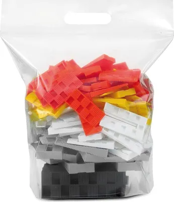 Produktbild von GV Montagekeile Kunststoff Set; 120 Stück Unterlegkeile; Justierkeile in 5 verschiedene Größen