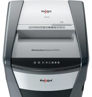 Produktbild von Rexel XP520+, Mikrogeschnittene Zerkleinerung, 2 x 15 mm, 120 l, 1300 Blätter, 55 dB, Berührung