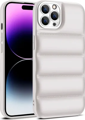 Produktbild von König Design Hülle kompatibel mit Apple iPhone 15 Pro Max Kunststoff Soft Handyhülle - Handy Case Weiß