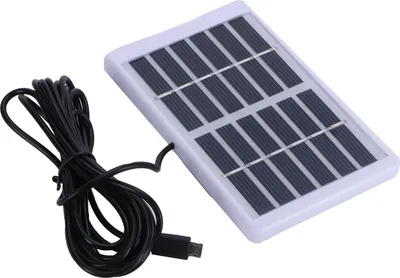 Zdjęcie produktu dla 1.panel słoneczny 2W 6V z portem Micro USB Polikrystaliczna krzemowa płytka solarna do ładowania