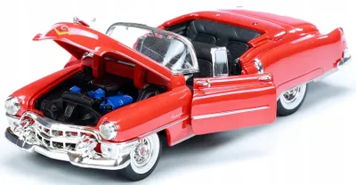 Obrázek produktu pro Welly Cadillac Eldorado 1953 červený kovový model auta 1:24