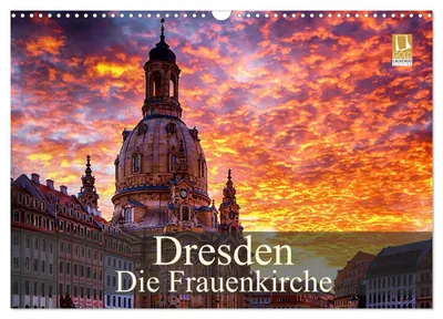 Immagine prodotto di Dresda - La Frauenkirche (calendario da parete 2027, formato DIN A3 orizzontale), calendario mensile CALVENDO