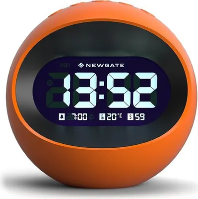 Zdjęcie produktu dla Newgate Centre of the Earth - LCD-Wecker - Pomarańczowy
