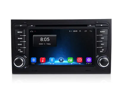 Obrázek produktu pro Junsun Autorádio do AUDI A4 Rádio pro Audi A4 B7 B6 S4 RS4 SEAT Exeo GPS navigace, mapy, Bluetooth, Handsfree, 2x USB, Mikrofon (vestavěný), MIRROR LINK