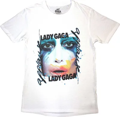Produktbild von Lady Gaga - T-Shirt für Herren/Damen Uni RO10818 (L) (Weiß)