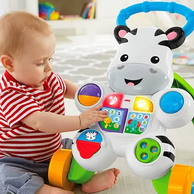 Produktbild von Fisher-Price Learn With Me Zebra Baby Walker, Dětské chodítko, Chodítko