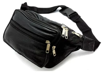 Produktbild von Gürteltasche aus Echtleder in Schwarz
