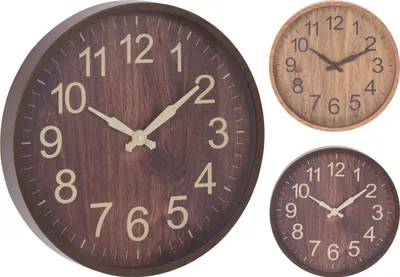 Produktbild von SEGNALE Wanduhr mit Holzdesign 30 cm dunkel KO-837000170tmav