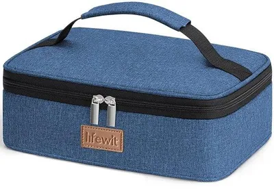 Image de Glacière isotherme de pique-nique, pliable, 4 L, bleu foncé
