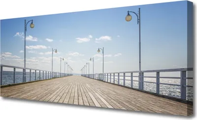 Produktbild von Tulup Leinwand-Bilder 125x50 Wandbild Canvas Kunstdruck Brücke Architektur