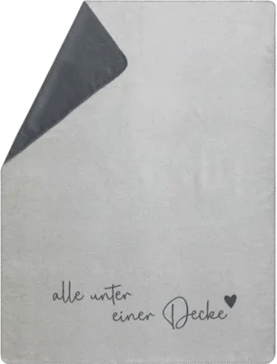 Produktbild von David Fussenegger Kurzflor- Wohndecke Savona 'alle unter einer Decke' 150 x 200 cm Filz - Grau
