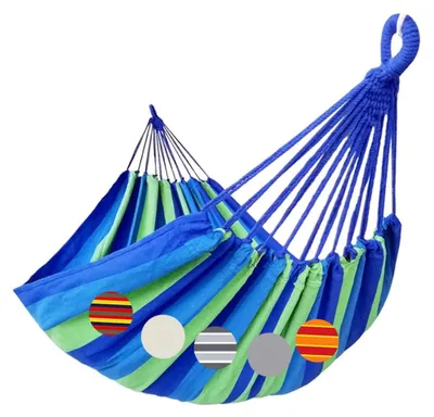 Immagine prodotto di Amaca per 2 persone, dimensioni 220 x 160 cm, portata massima 300 kg, realizzata in tessuto