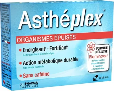 Immagine prodotto di 3C Pharma Asthéplex Epuisés 30 Capsule