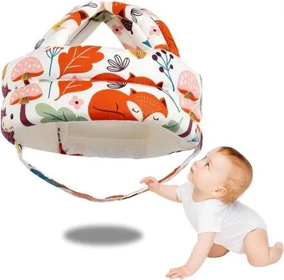 Obrázek produktu pro Dětská ochranná helma, dětská helma, ochrana proti pádům, nastavitelná ochranná helma, prodyšná kůže, pro chlapce i dívky, pro první krůčky.