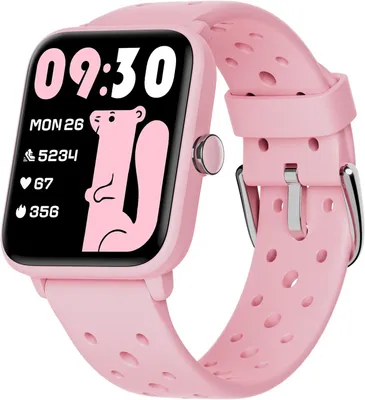 Produktbild von Smartwatch Kinderuhr ohne App und Handy, Fitness Tracker Uhr, Digitale Fitnessuhr mit Schrittzähler, 5ATM Wasserdicht, Schlafmonitor, Alarm