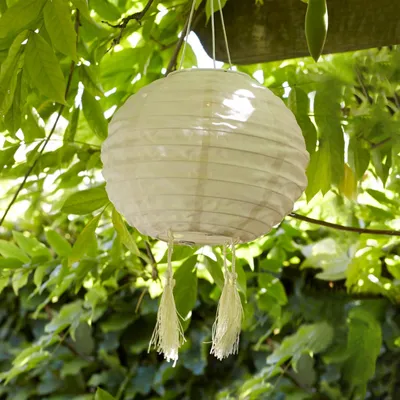 Solar-Lampion warmweiße LED 20 cm für Außen