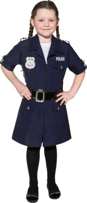 Produktbild von Polizistin Polizei Uniform Police US Cop Kinder Karneval Fasching Kostüm 116-164