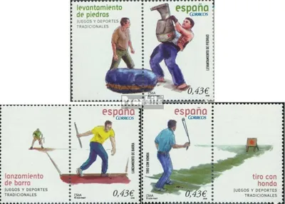 Produktbild von Briefmarken Spanien 2008 Mi 4321Zf-4323Zf mit Zierfeld (kompl.Ausg.) gestempelt Spiele und Sportarten