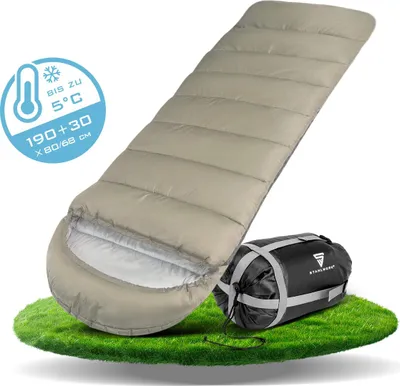 Image de STAHLWERK Sac de couchage SB-600 ST - Sac de couchage Outdoor jusqu'à 5°C, garnissage 330g/m2
