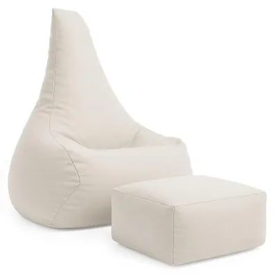 Image de Pouf poire enfant extérieur repose-pieds premium