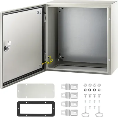 Zdjęcie produktu dla Skrzynka elektryczna rozdzielnia obudowa metalowa 40x40x20 cm IP66