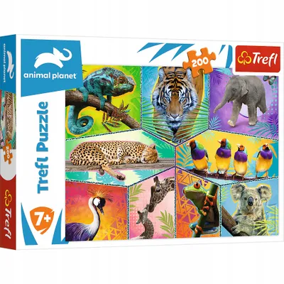 Obrázek produktu pro Trefl Puzzle Animal Planet: Svět exotických zvířat/200 dílků