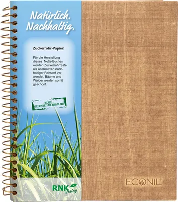 Produktbild von RNK Verlag 46777 Notizbuch Econil - 17x22cm, liniert, 100 Blatt
