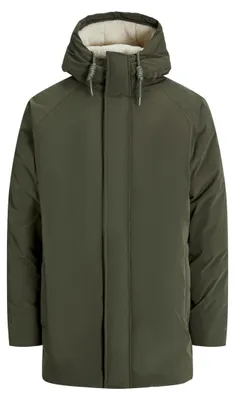 Produktbild von Jack & Jones 12278783_1646_S, Anorak, Uni, Erwachsener, Reißverschluss, Kleidungsknopf, Polyester, Grün