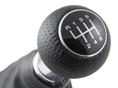 Produktbild von Schaltknauf Knauf schwarz + Schaltmanschette für Audi A3 8L 6-Gang Lochleder
