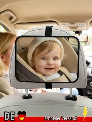 Produktbild von 1-teiliger Absturzgeeter und er Bruchsicherer Babyautospiegel