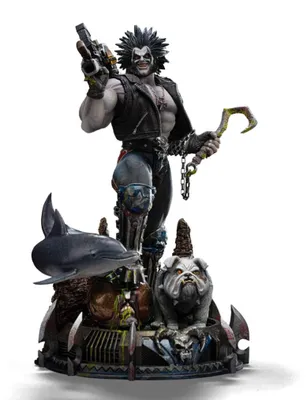 Image de Statue Art Scale de DC Comics, échelle 1/10, Lobo Unleashed, 24 cm