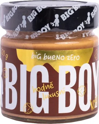 Produktbild von Big Boy Big Bueno Zero 220 g Big Bueno Zero (hazelnuts- milk) / Aromatisierte Nussbutter / Unwiderstehlich leckere Creme aus Haselnüssen und Milch