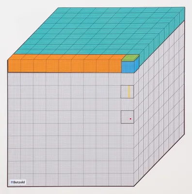Produktbild von Betzold Die Million  magnetisches Tafelmodell, Systemblock für Dyskalkulie