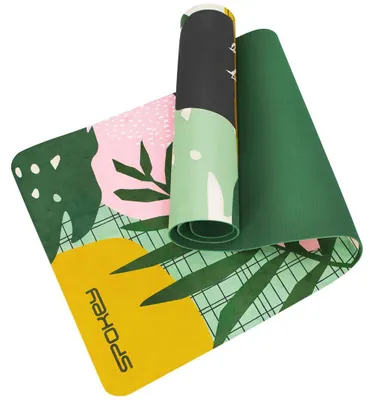 Produktbild von Spokey - Yogamatte "Home" MR2102 (Einheitsgröße) (Grün/Bunt)