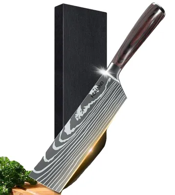 Obrázek produktu pro Nůž Santoku, ergonomická rukojeť, přesná čepel, G, 7 palců