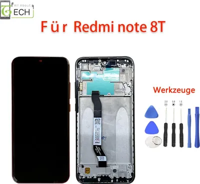 Produktbild von Für Xiaomi Redmi Note 8T M1908C3XG LCD Display mit Rahmen Bildschirm Touchscreen
