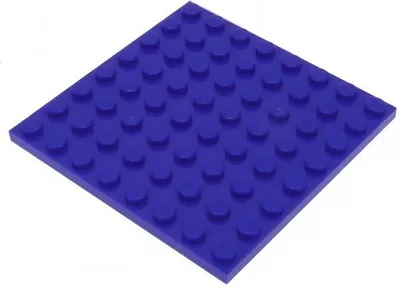 Produktbild von 1x Lego Bau Platte 8x8 violette Basic Harry Potter 4721 4158299 42534 41539