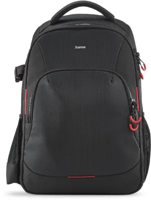 Produktbild von Hama Ohio, Rucksack, Jede Marke, Schultergurt, Schwarz, Rot