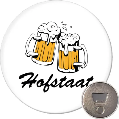 Produktbild von Huuraa Magnet Hofstaat Schützenfest 59mm Kühlschrankmagnet rund Flaschenöffner Geschenkidee