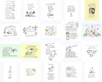 Produktbild von Postkarte Karindrawings "Topseller-Set "Karindrawings""