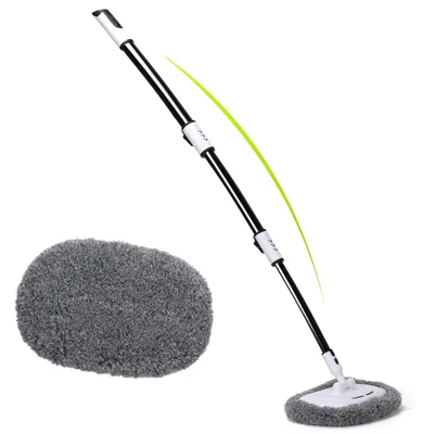 Produktbild von Alyvisun 15° Gebogener Autowaschbürste mit stiel teleskopischem Griff 120cm Dick