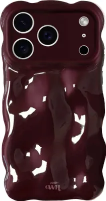 Produktbild von Bubbly Hülle Burgundy  - Kompatibel mit iPhone 17 Pro Max