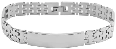 Produktbild von Akzent Gliederarmband aus Edelstahl in silberfarbig